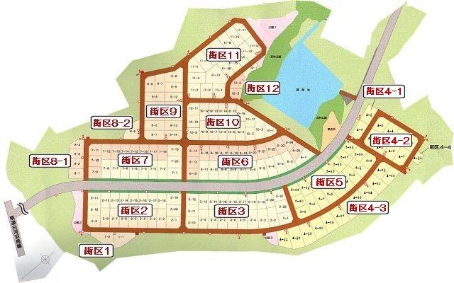 羽太グリーンタウン区画マップ