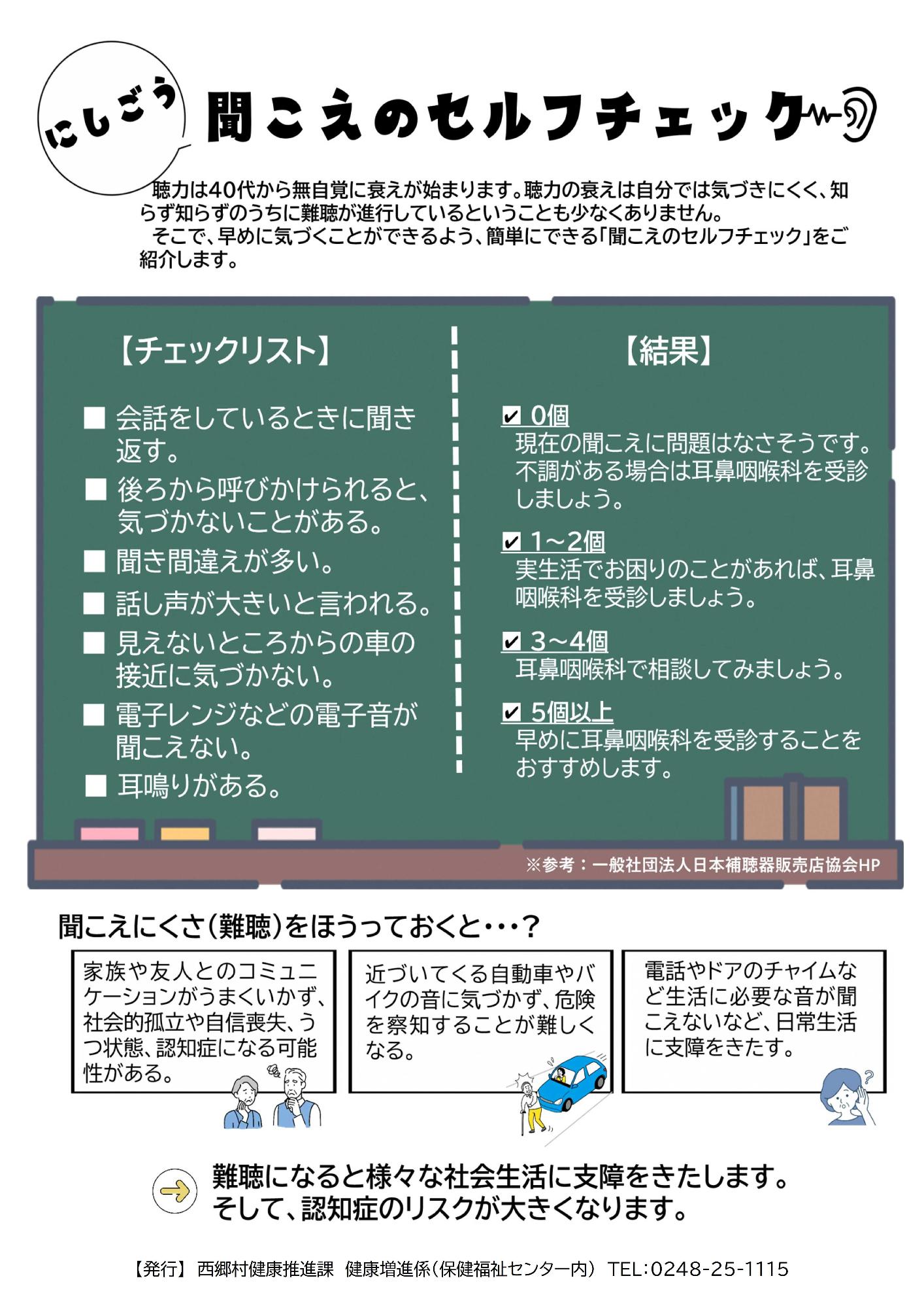 聞こえのセルフチェック