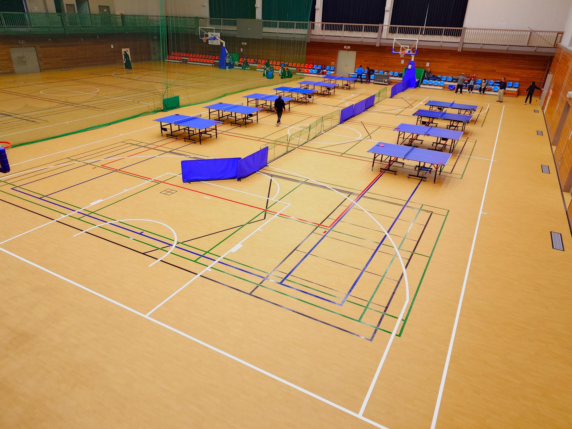 村民体育館アリーナ床2