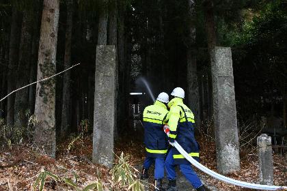 放水訓練実施風景