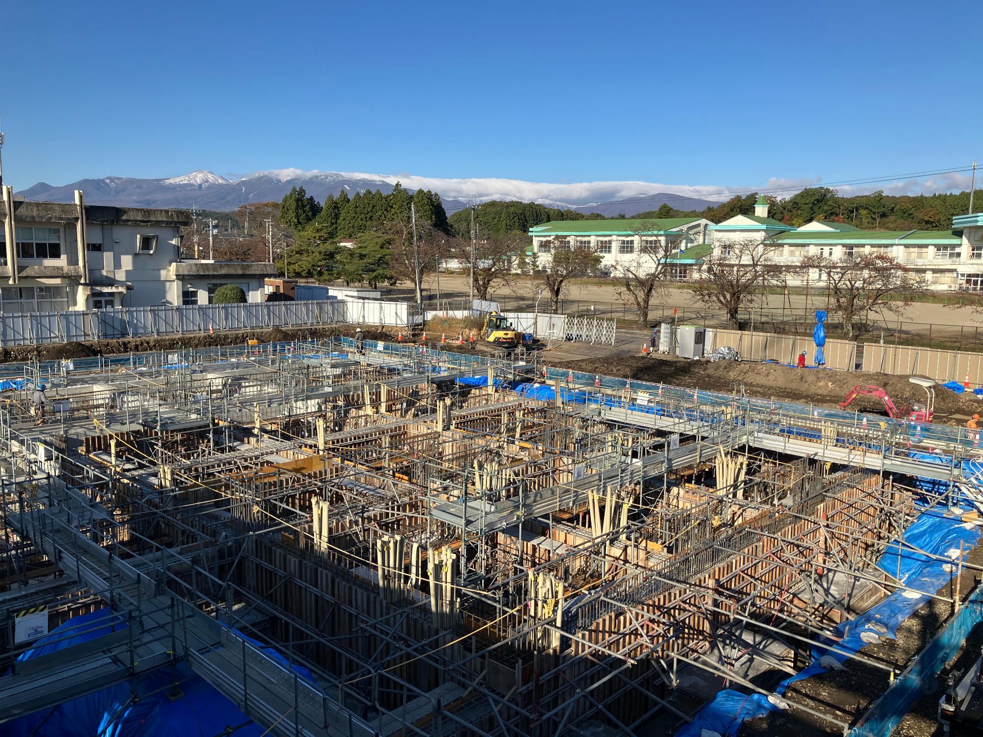 2工区基礎型枠施工