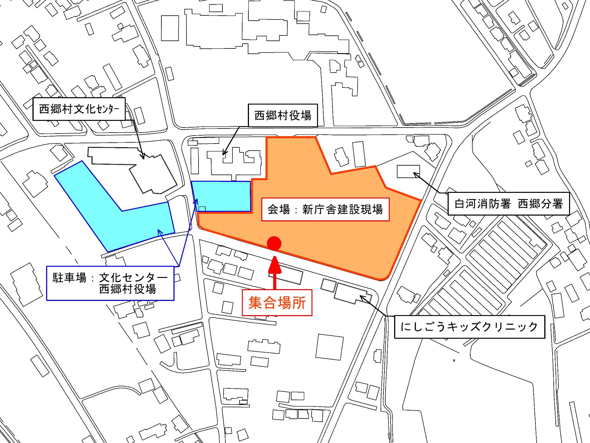 工事現場見学会位置図