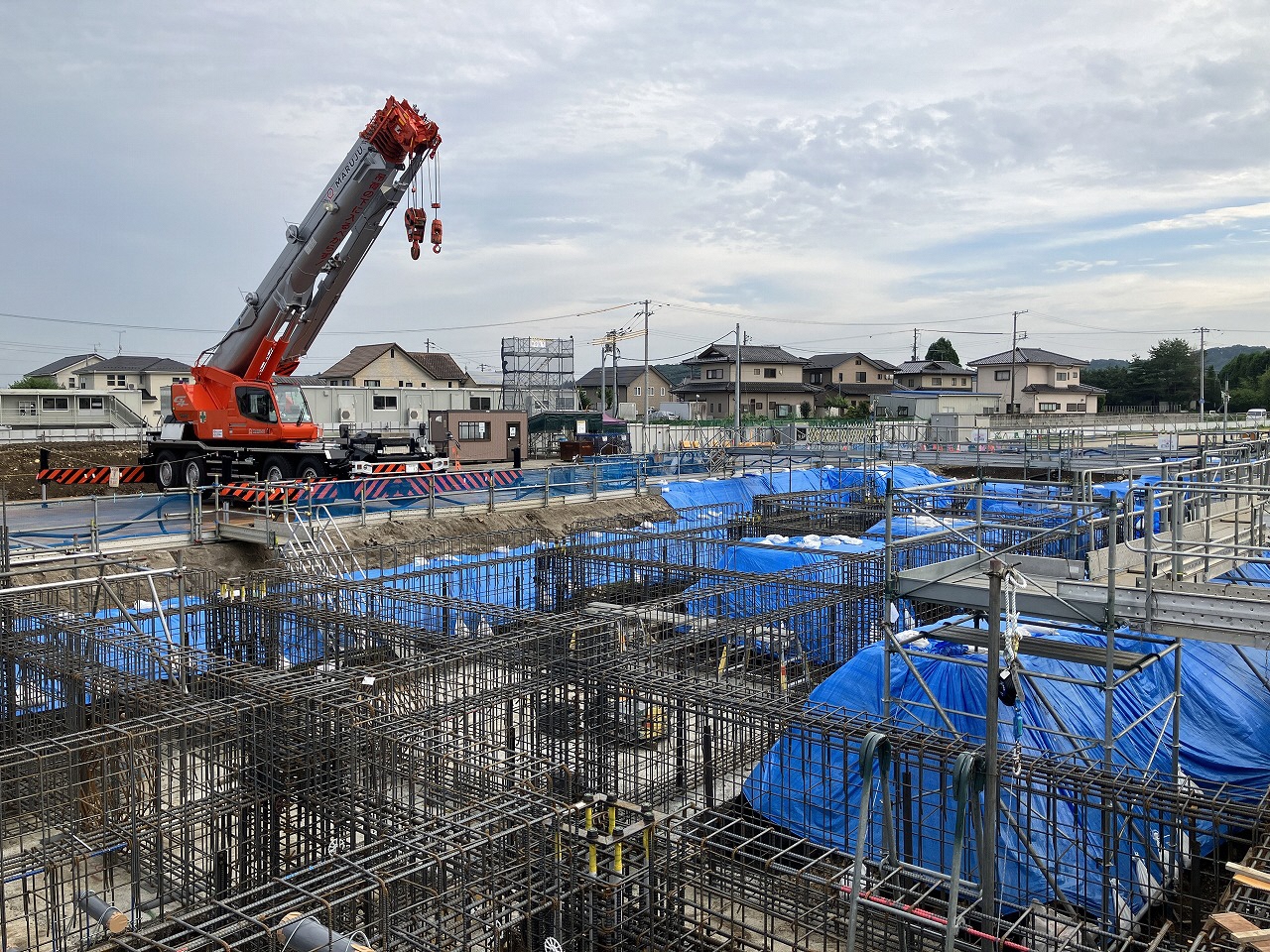 鉄筋工事施工状況